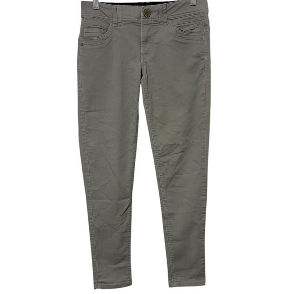 Democracy Ab Technology "Ab"solution Light Gray Chino‎ Skinny Pants Womens 2